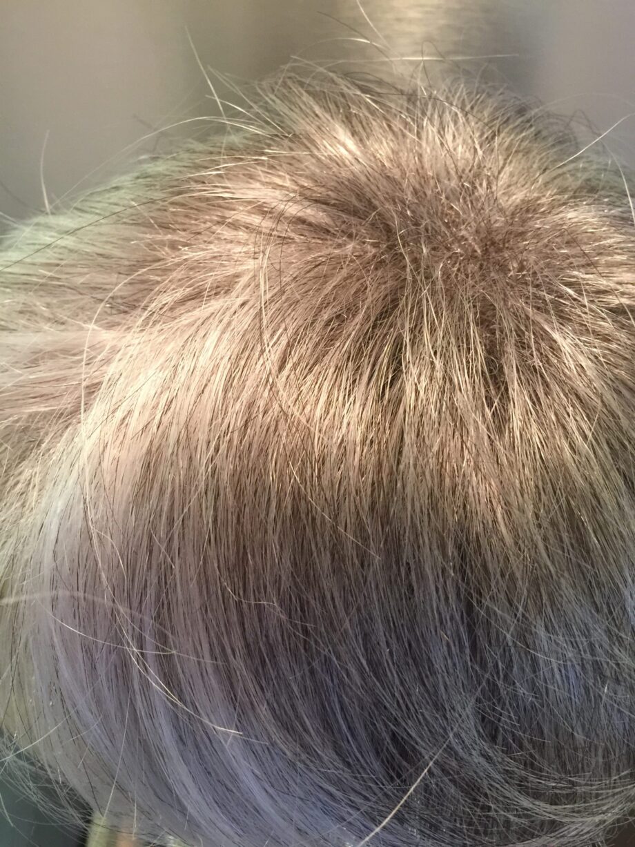 Silver grey wig. Pplgms741