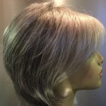 Silver grey wig. Pplgms741