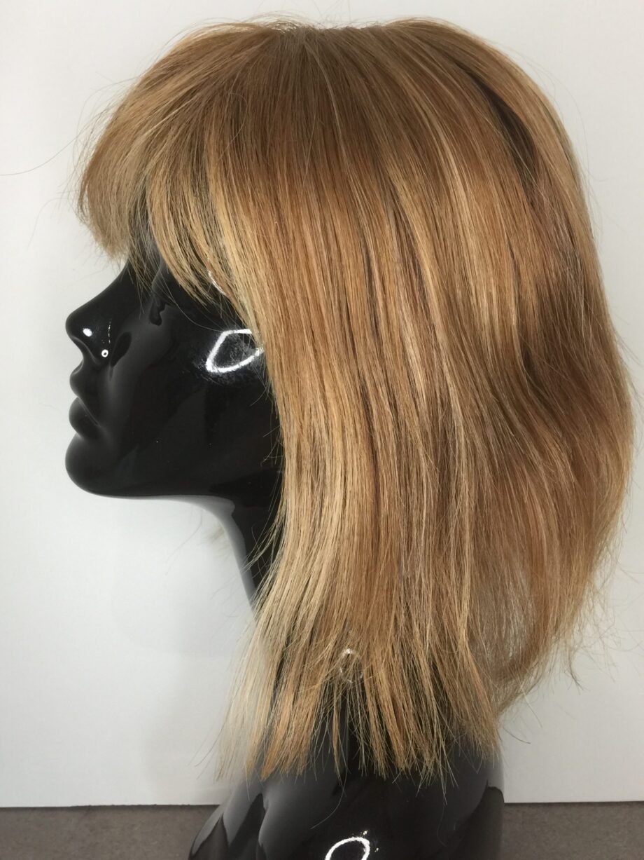 Human hair blonde.  Pplblms658
