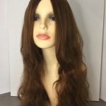 Long brown wavy wig. Pplbrlc751