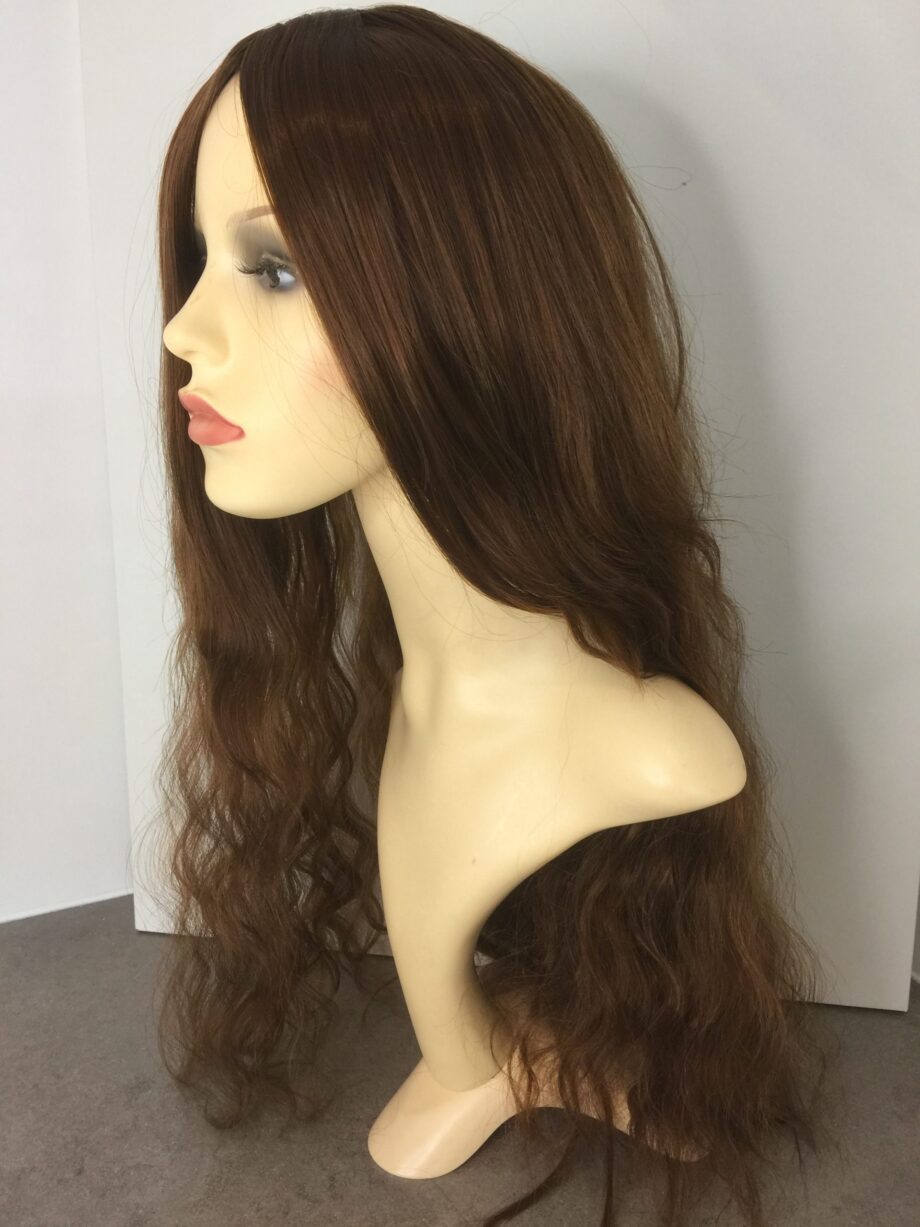 Long brown wavy wig. Pplbrlc751