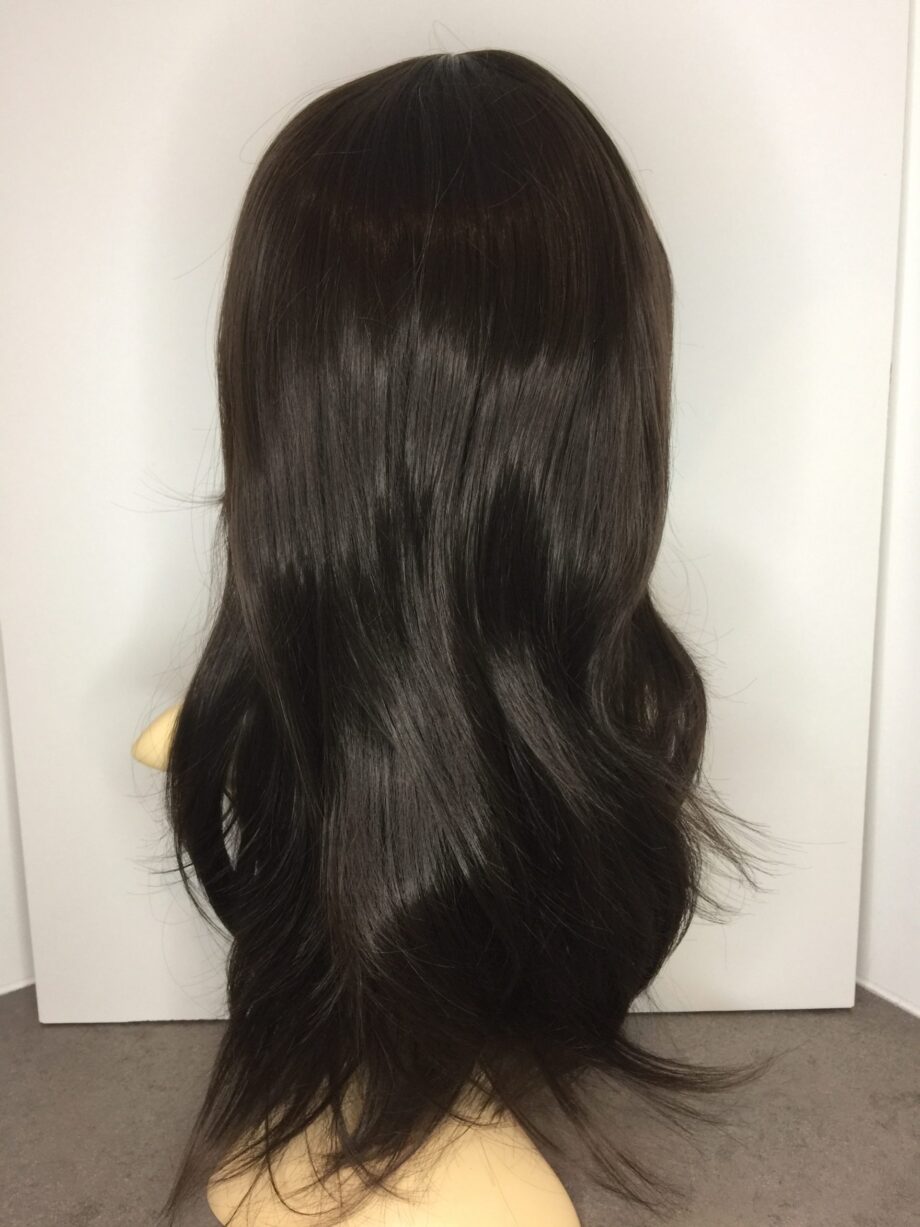 Long dark brown wig. Pplbrlw818