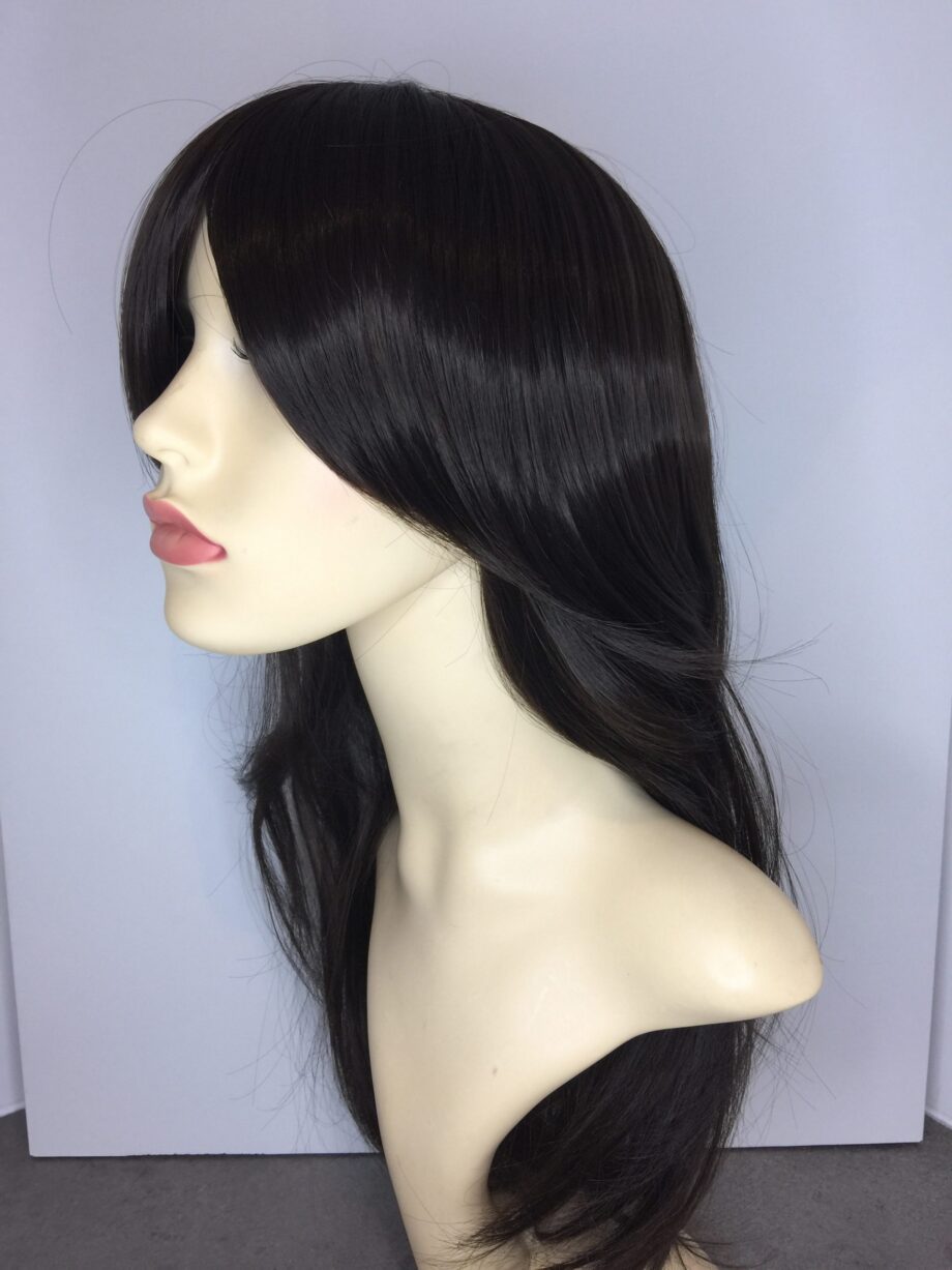 Long dark brown wig. Pplbrlw818