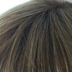 Rooted blonde short wig. Pplblss822
