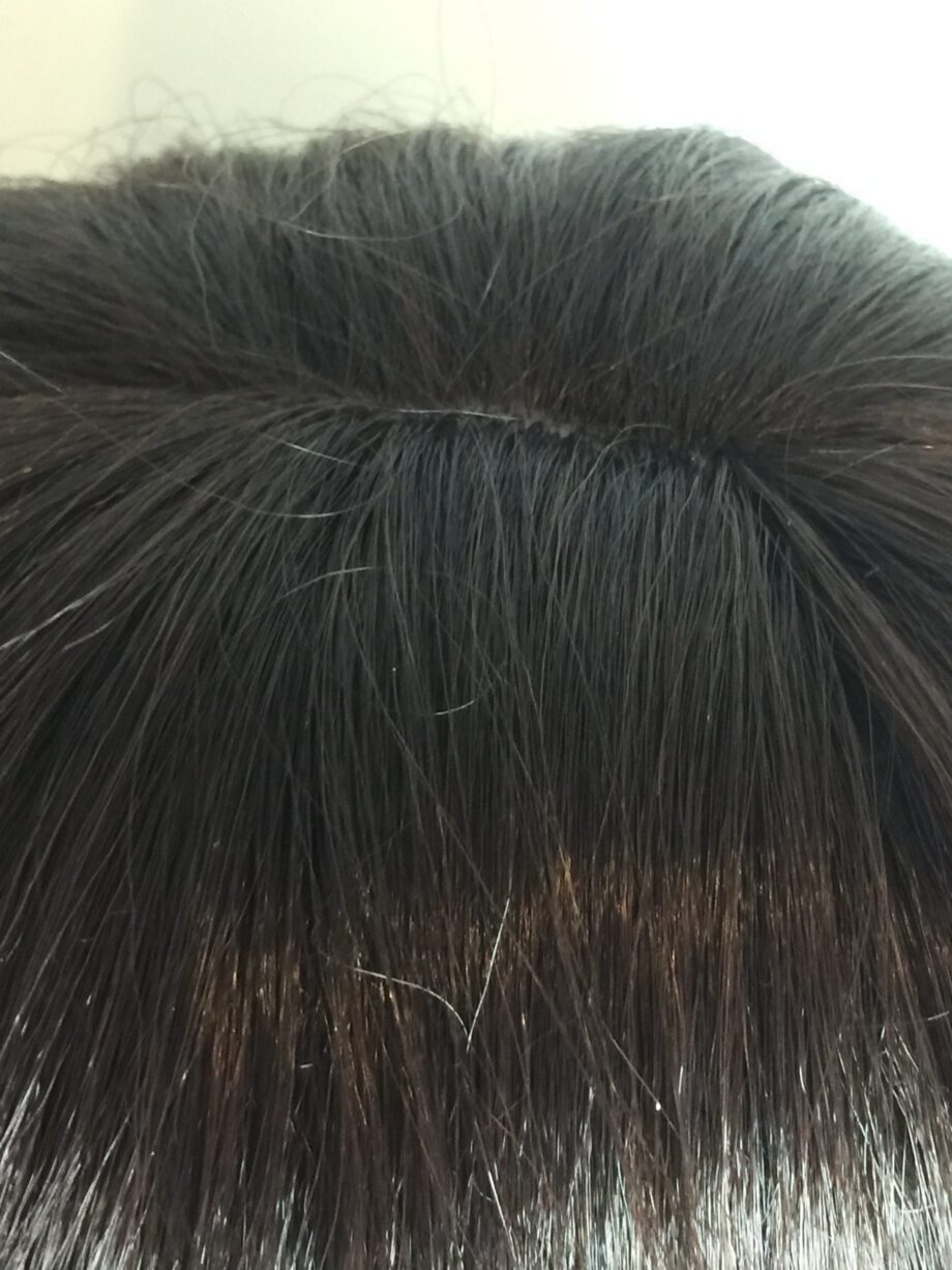 Dark brown curly wig. Pplbrlc815