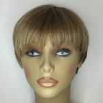 Rooted blonde short wig. Pplblss822