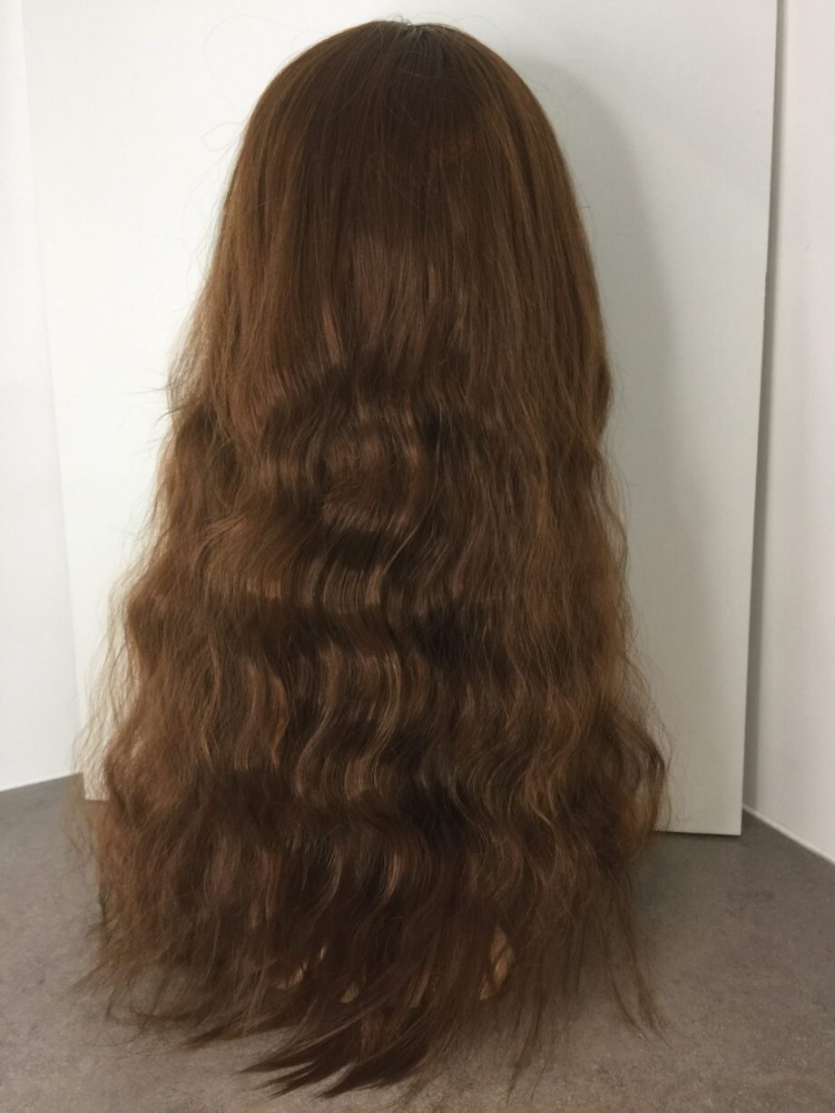 Long brown wavy wig. Pplbrlc751