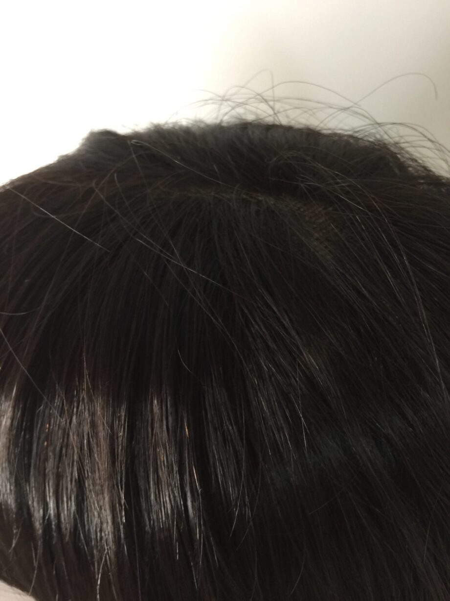 Dark brown wig. Pplbrss846