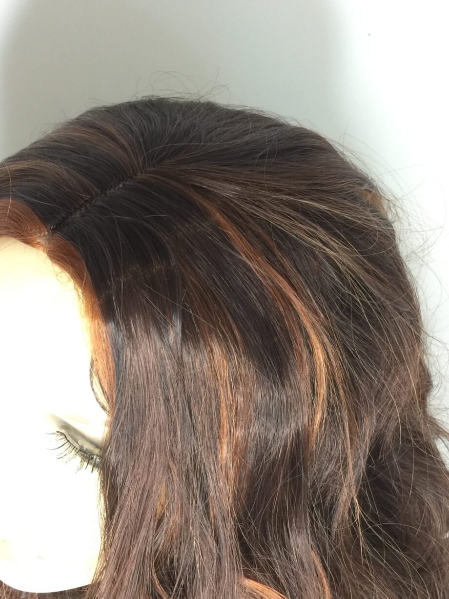 Long curly copper/brown. Pplbrlc663