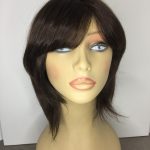 Dark brown wig. Pplbrms759