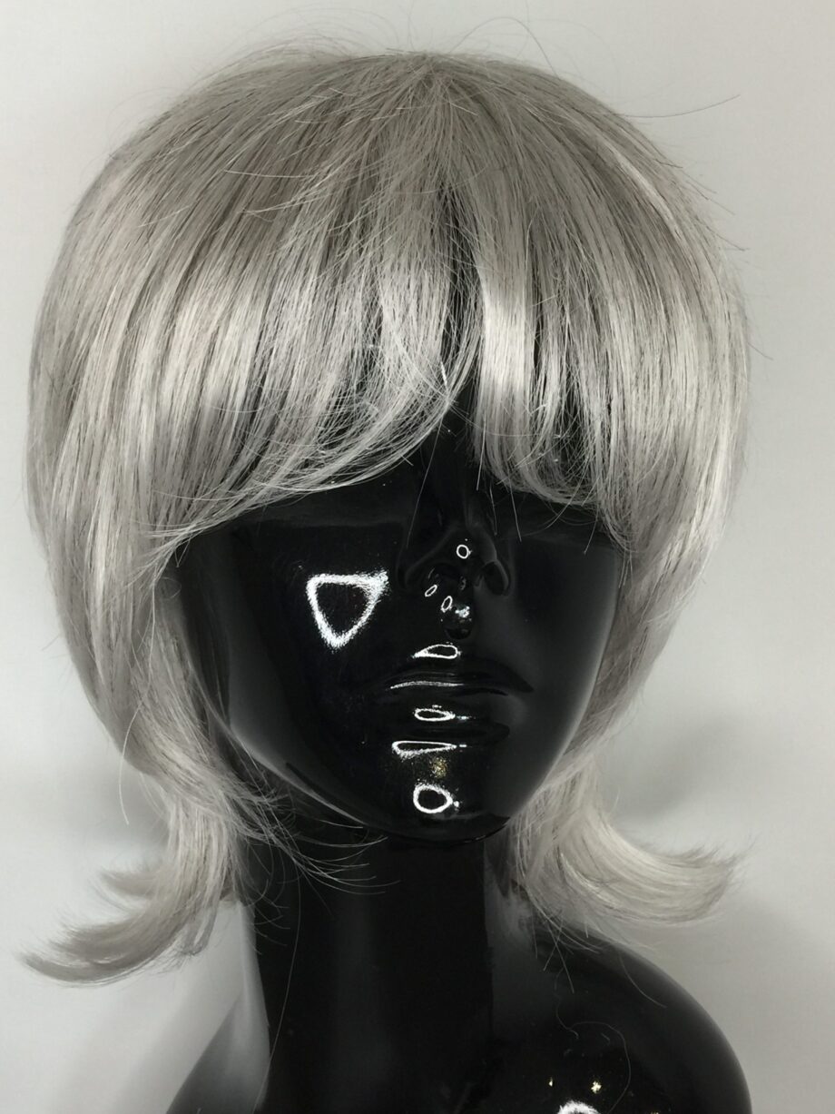 Silver grey wig. Pplgls842