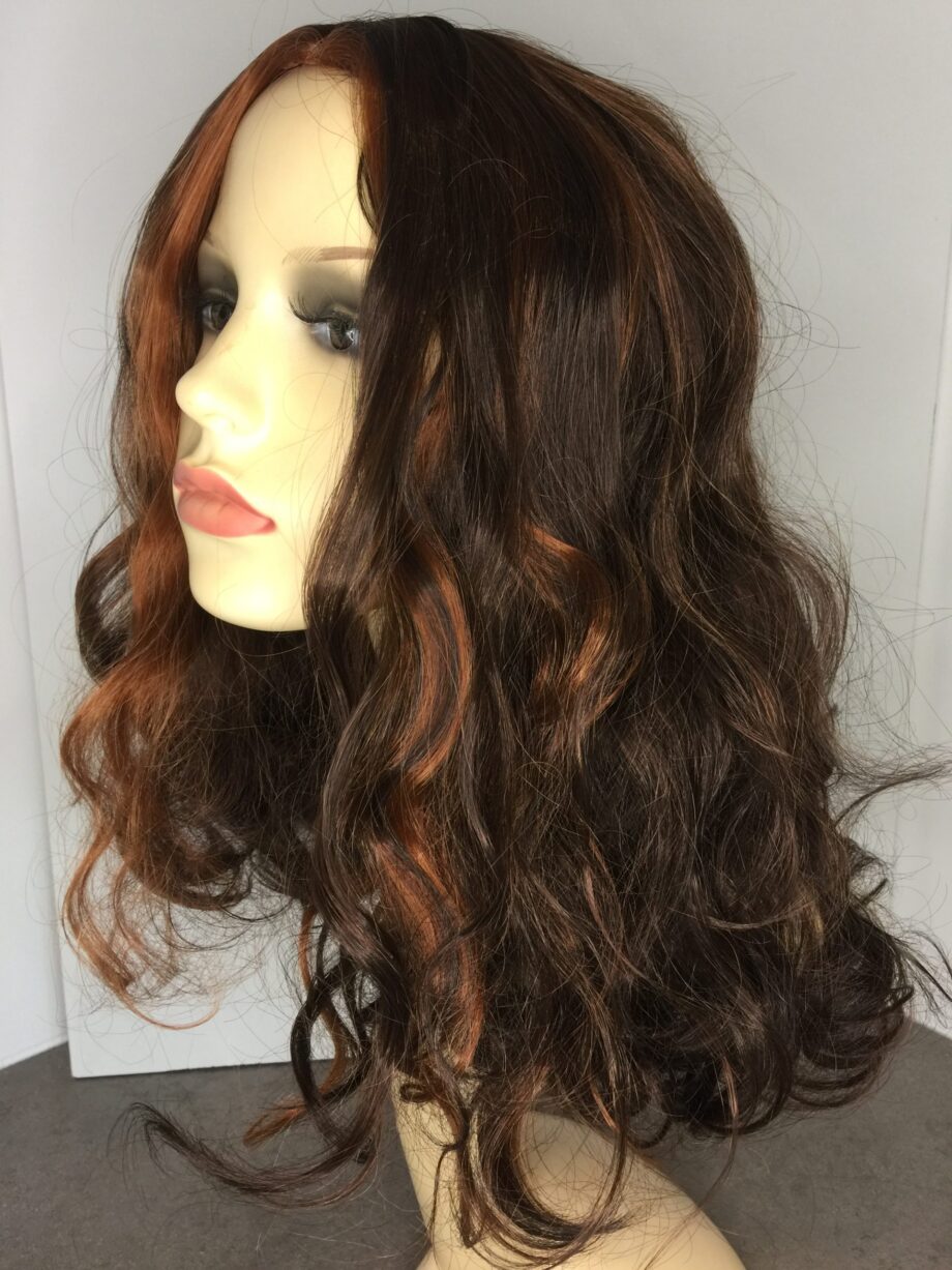 Long curly copper/brown. Pplbrlc663