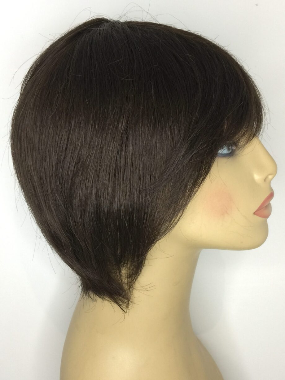 Dark brown short wig. Pplbess852