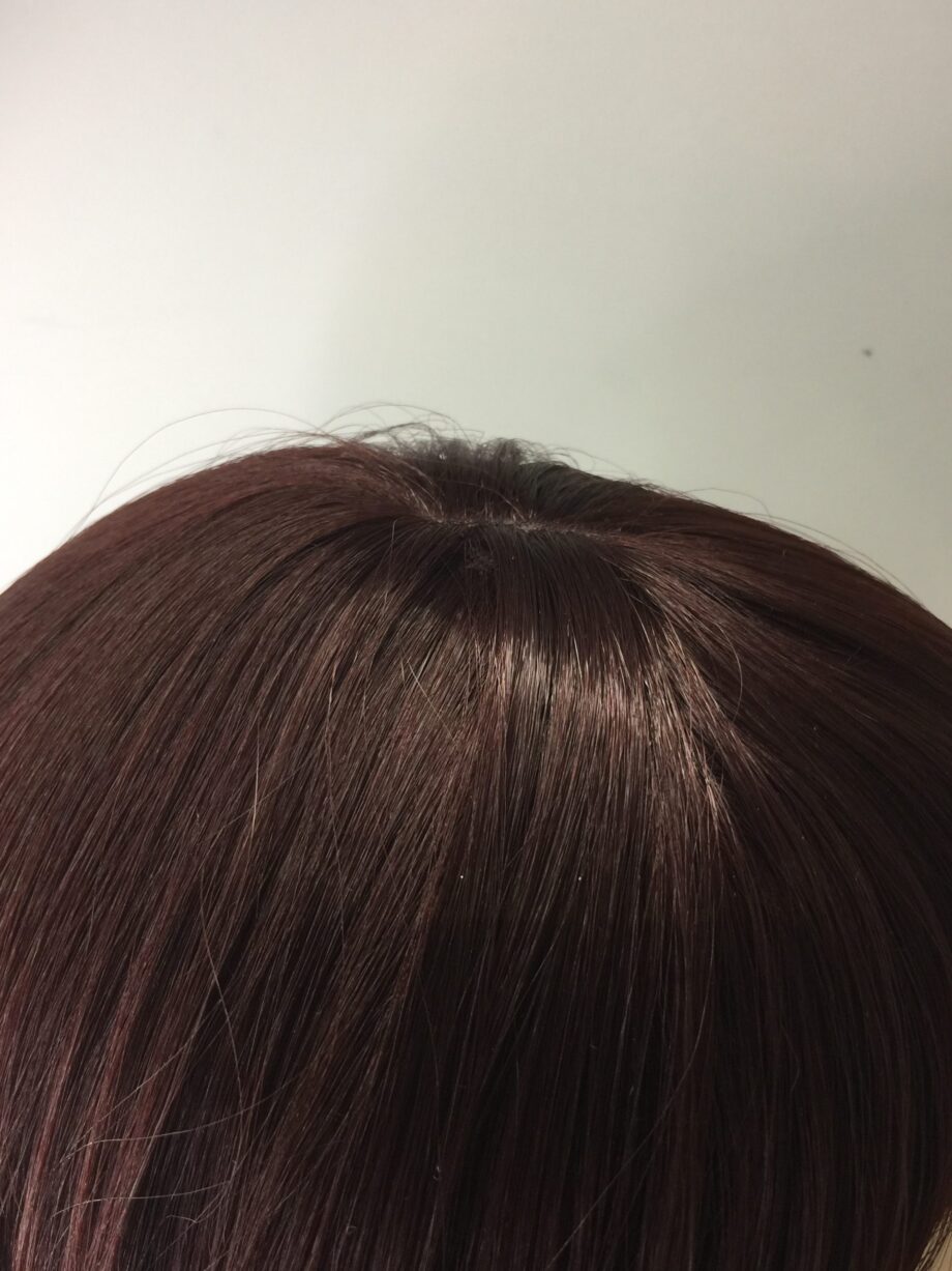 Stylish sharp red wig. Pplrms897