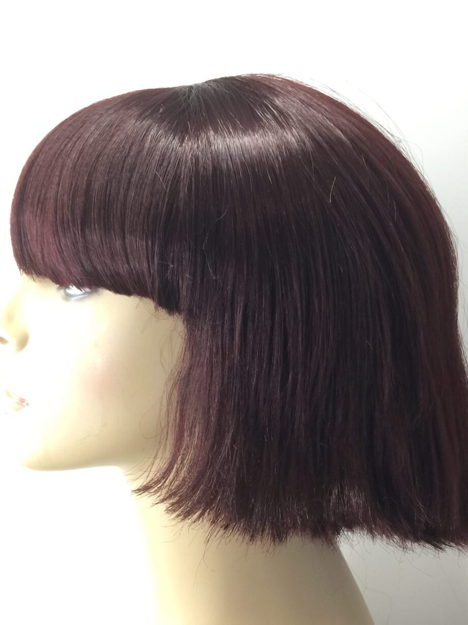 Stylish sharp red wig. Pplrms897
