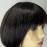 Black mid length wig. Pplblms780
