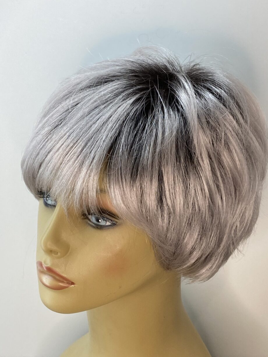 Rooted silver grey wig. Pplgss301
