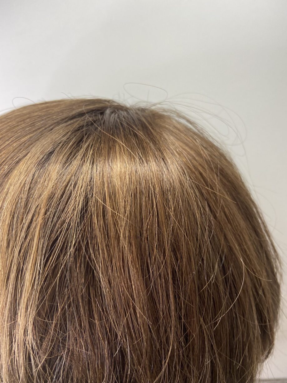 Human hair soft cap wig. Pplbrms7993