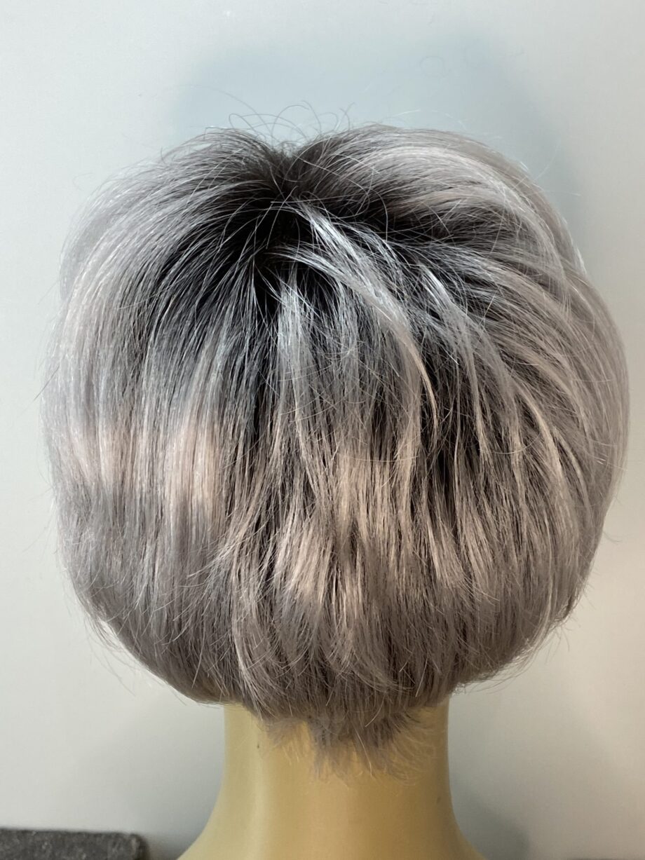 Rooted silver grey wig. Pplgss301