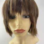 Human hair soft cap wig. Pplbrms7993
