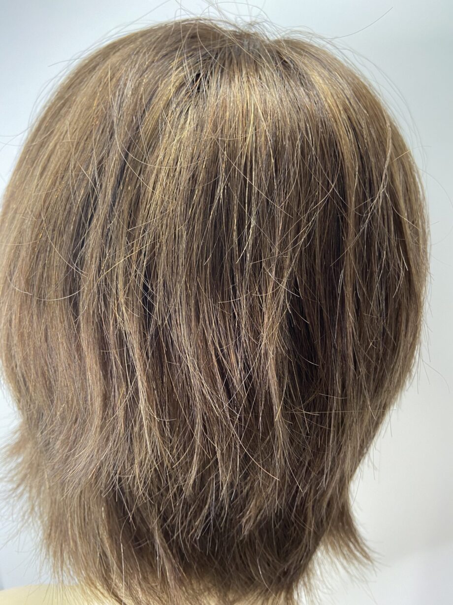 Human hair soft cap wig. Pplbrms7993