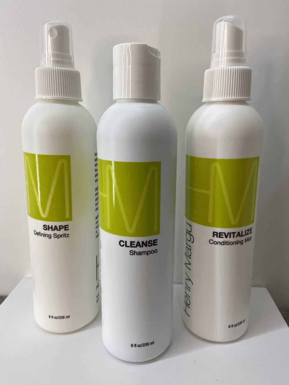 Shampoo, sprits and conditioning mist.