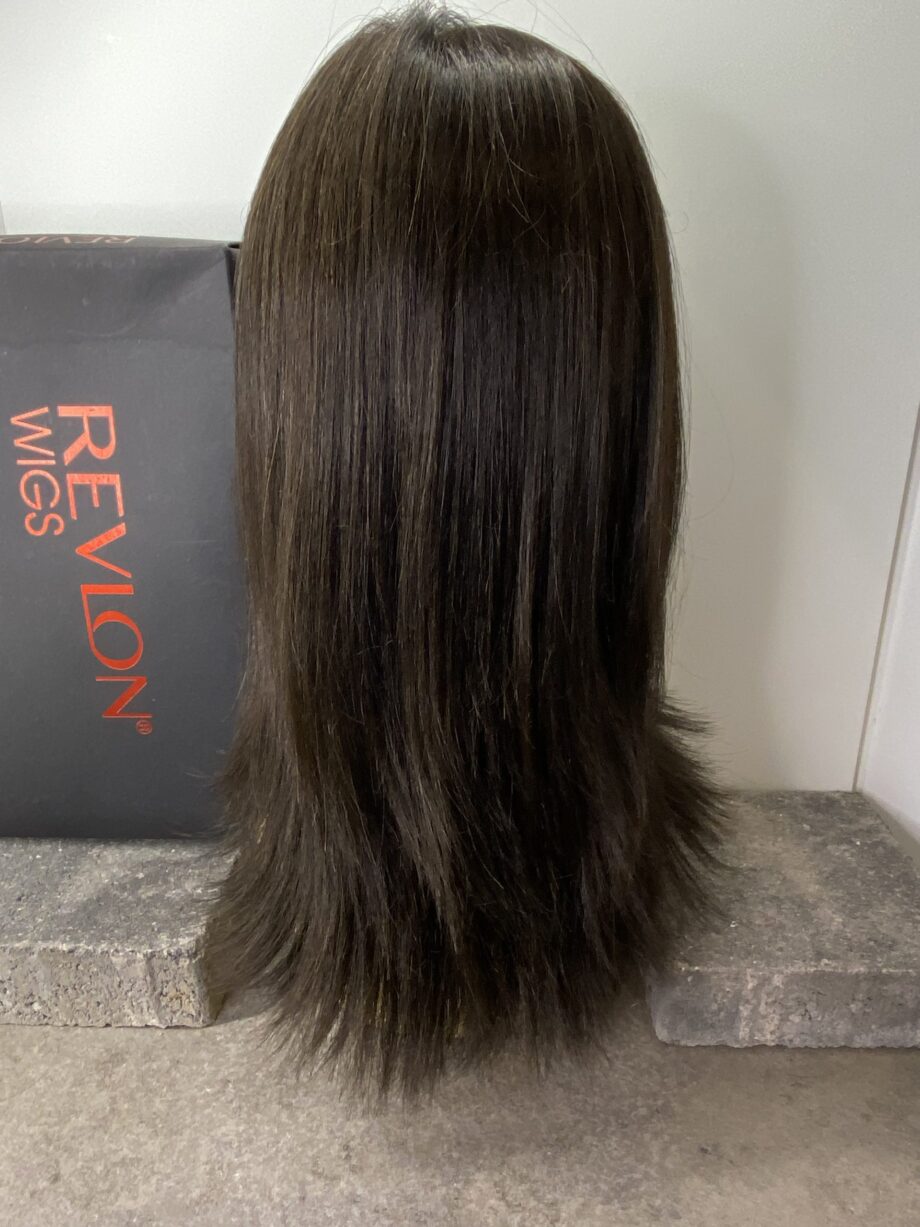 Long brown wig in box. Bbrls75
