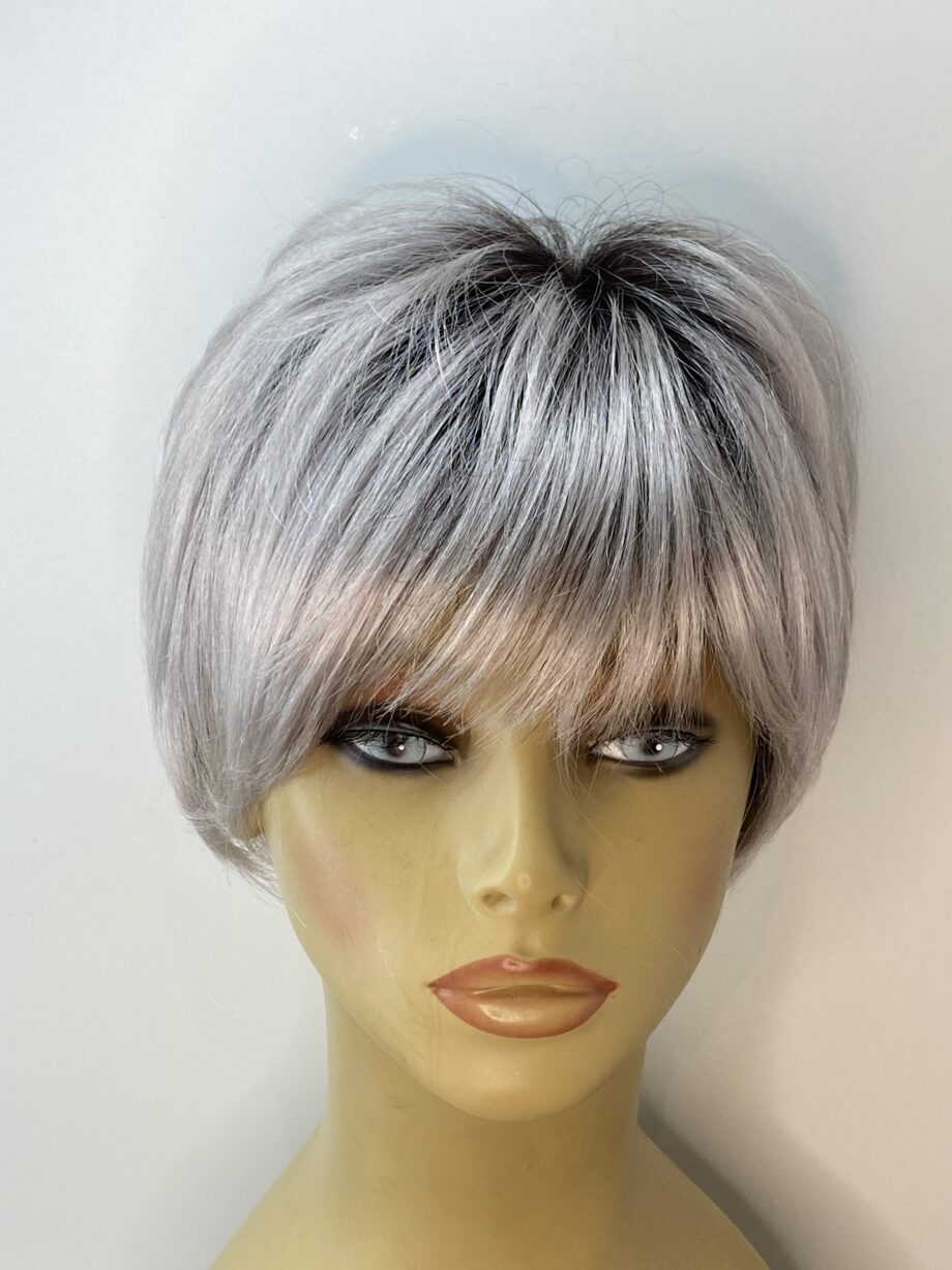 Rooted silver grey wig. Pplgss301