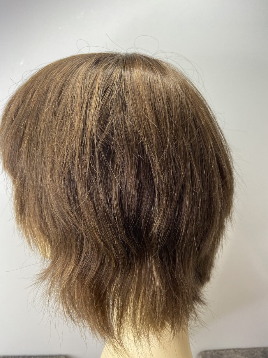 Human hair soft cap wig. Pplbrms7993