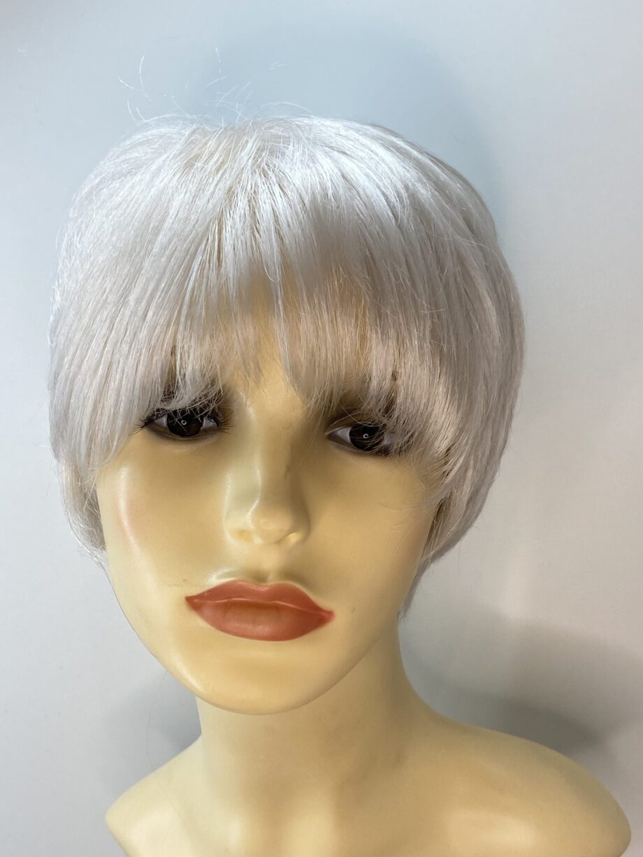 Silver soft cap wig. Pplbrss300
