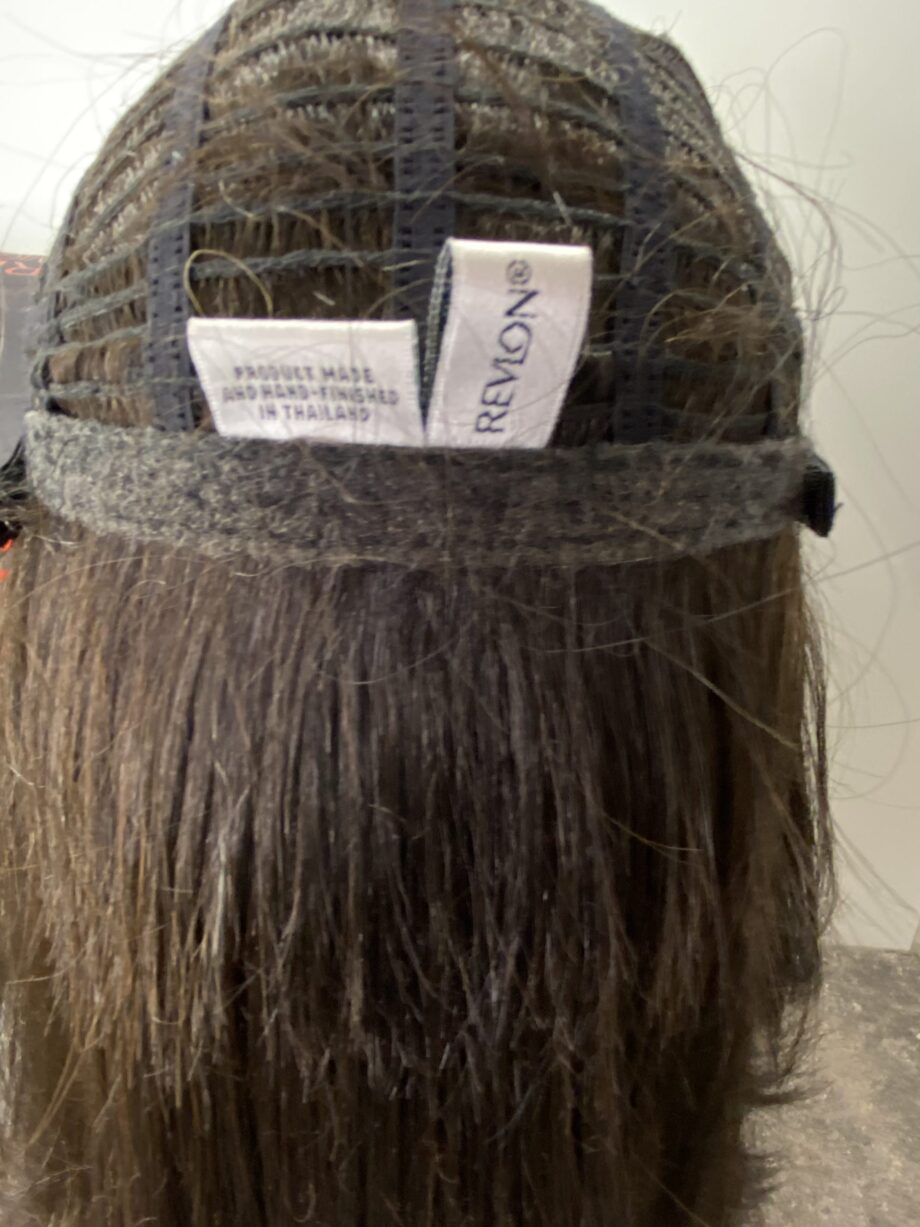 Long brown wig in box. Bbrls75