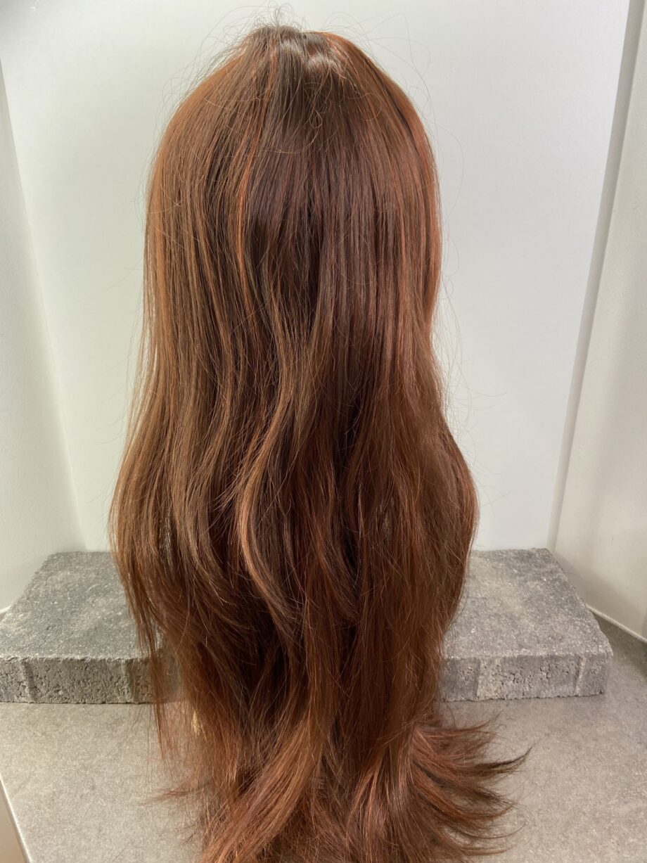 Extra long auburn wig. Plbrls591