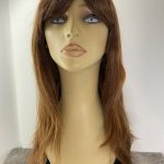 New long shiny auburn wig.  Plbrls588