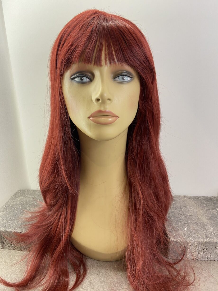Very long red new wig. Rlw508