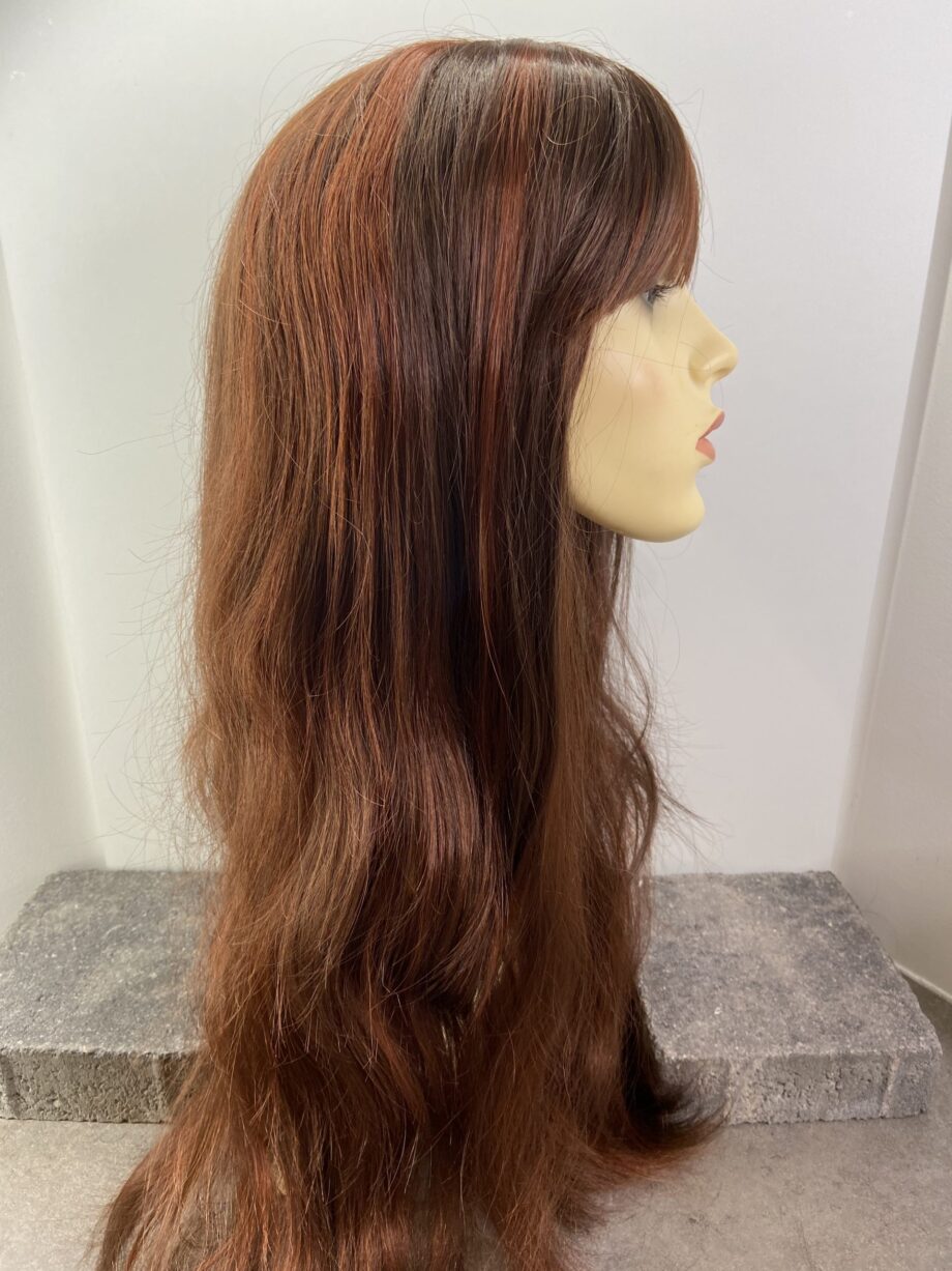 Extra long auburn wig. Plbrls591