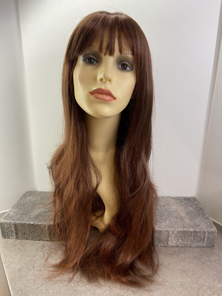 Extra long auburn wig. Plbrls591