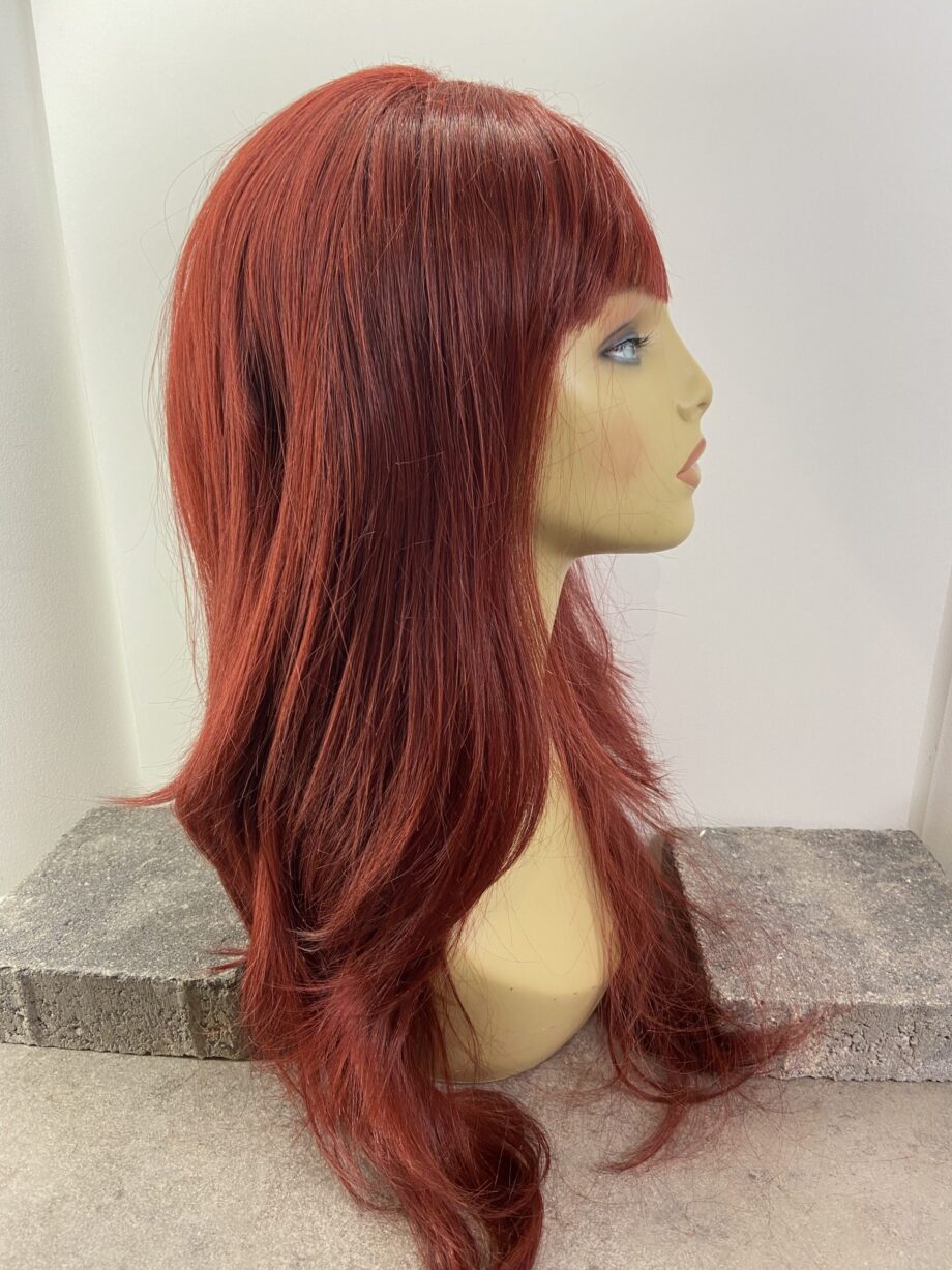 Very long red new wig. Rlw508