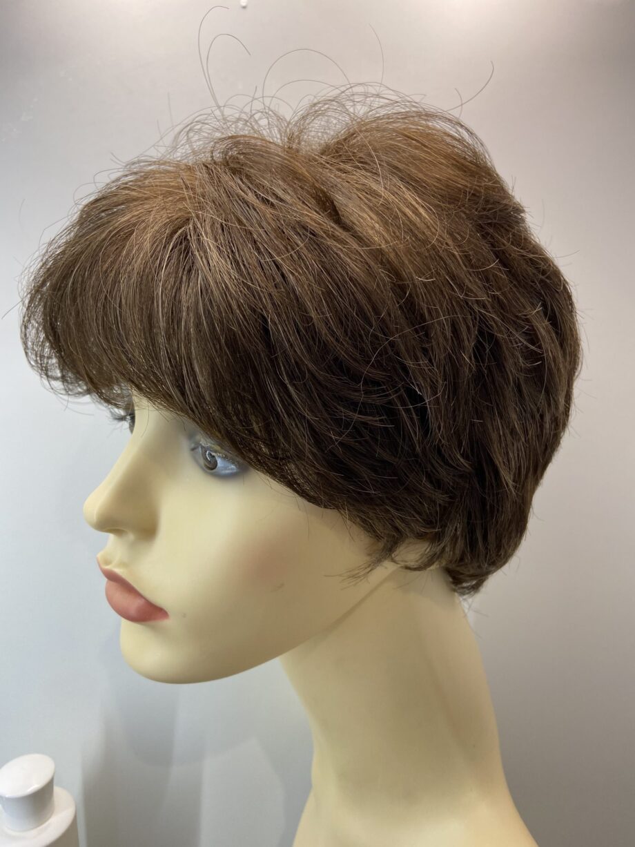 Short petite brown wig with shampoo  Brsw99