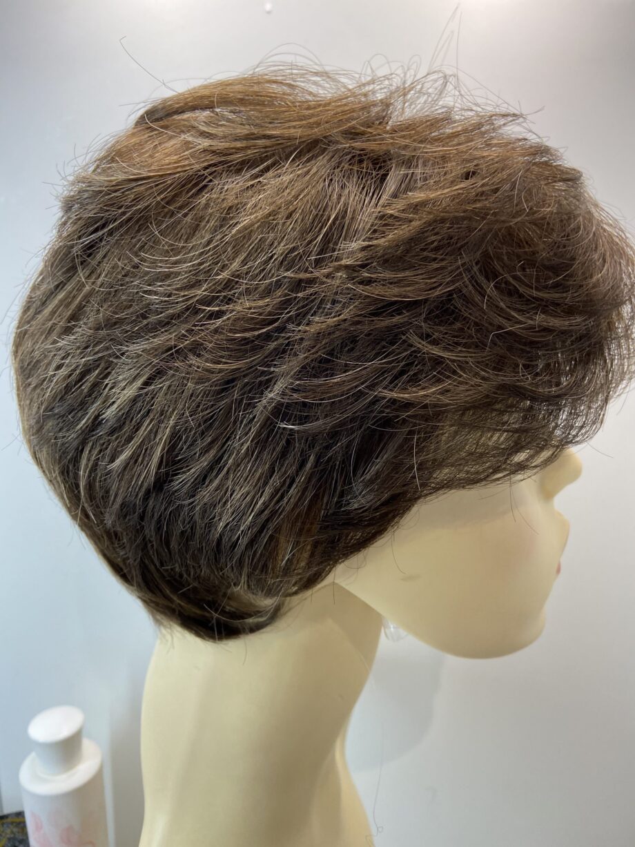 Short petite brown wig with shampoo  Brsw99