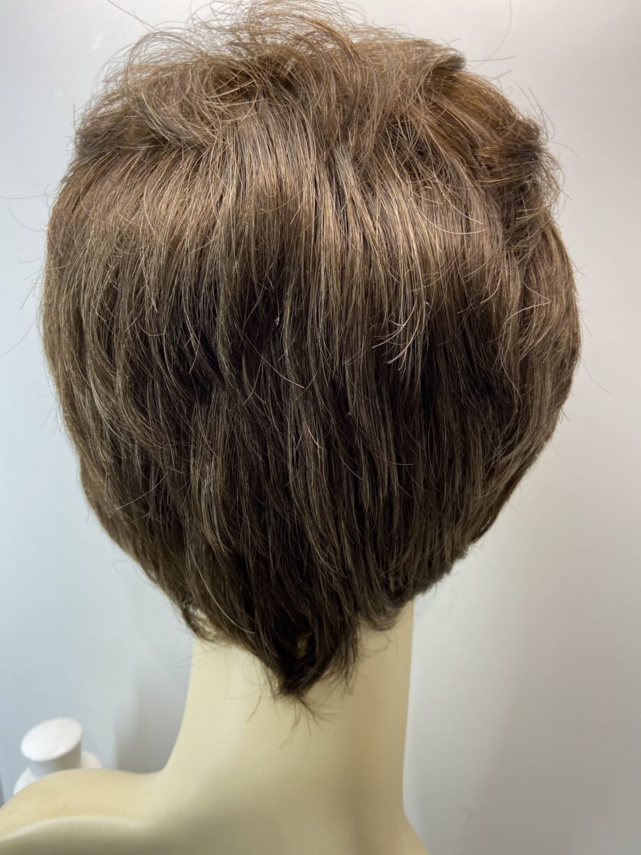 Short petite brown wig with shampoo  Brsw99