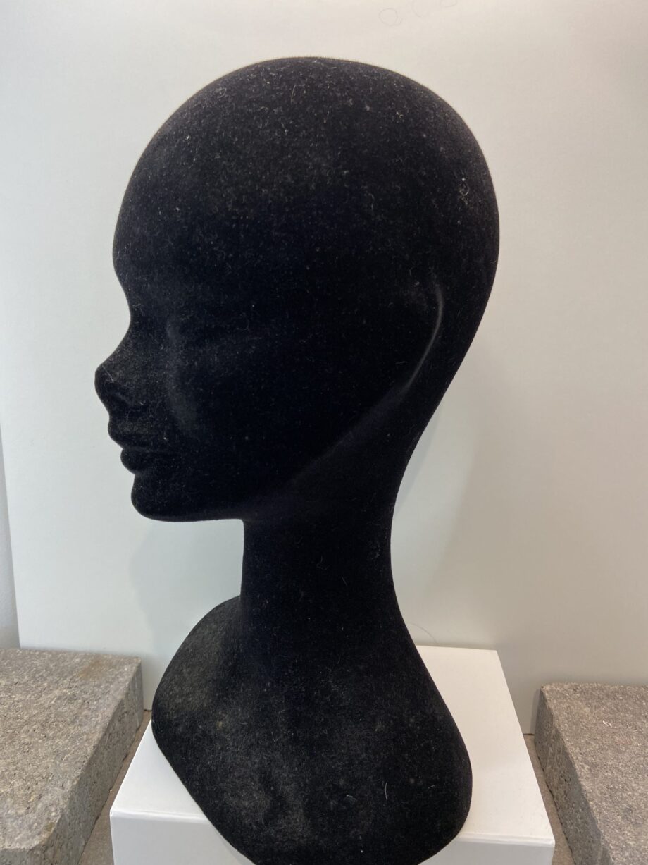 Black head wig stand. 42