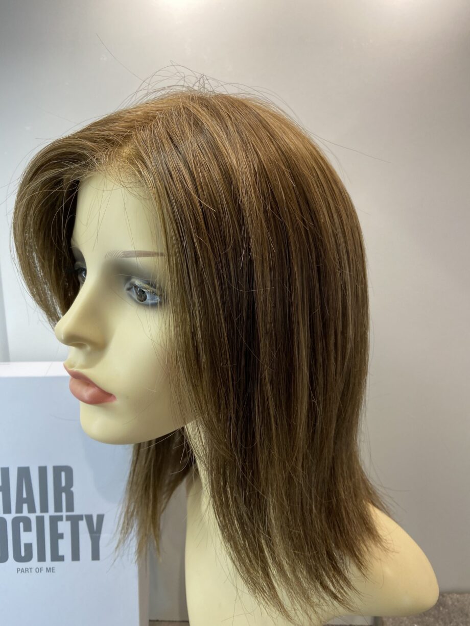 Brown long soft cap straight wig. Bbrls155