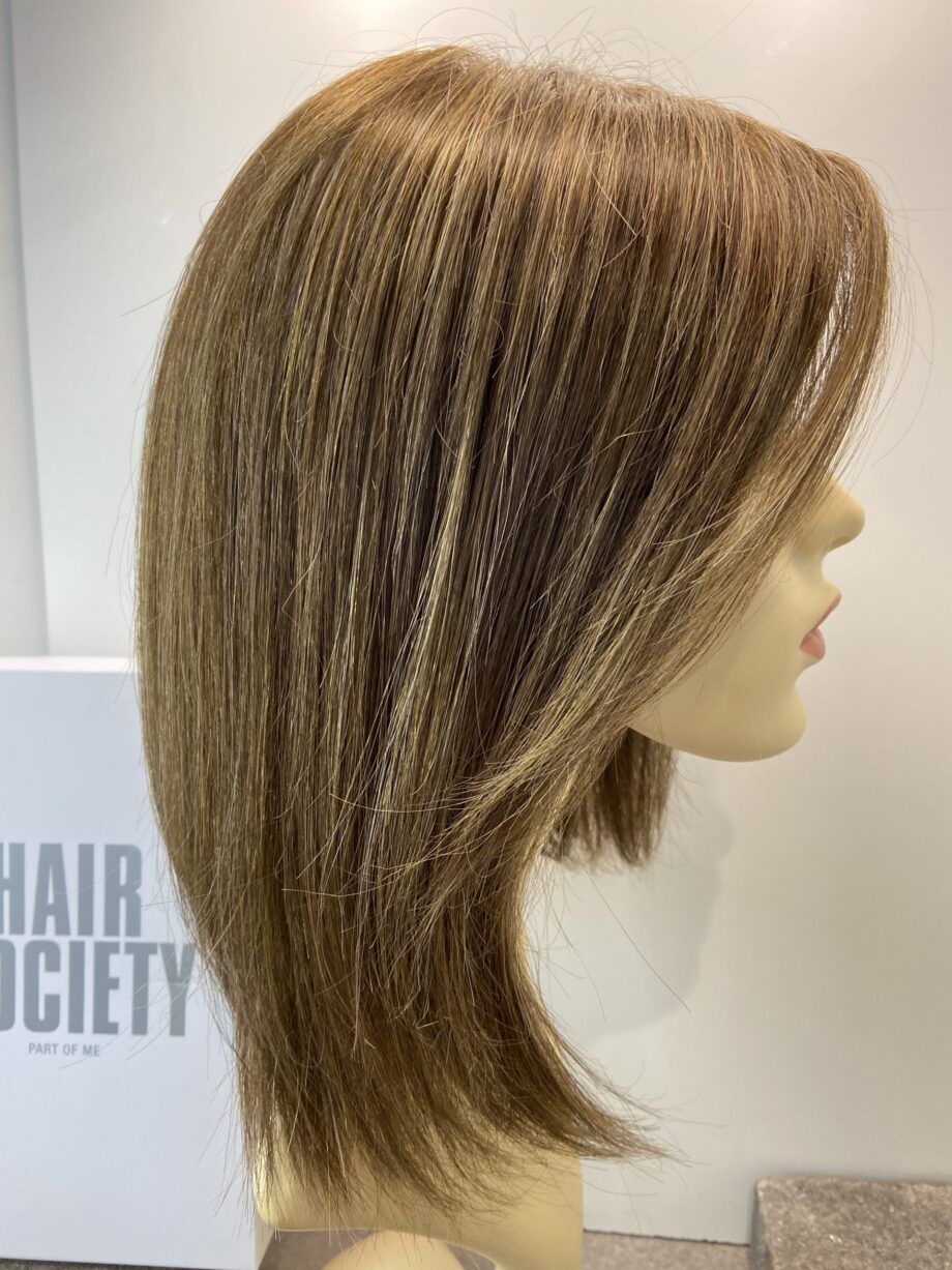 Brown long soft cap straight wig. Bbrls155