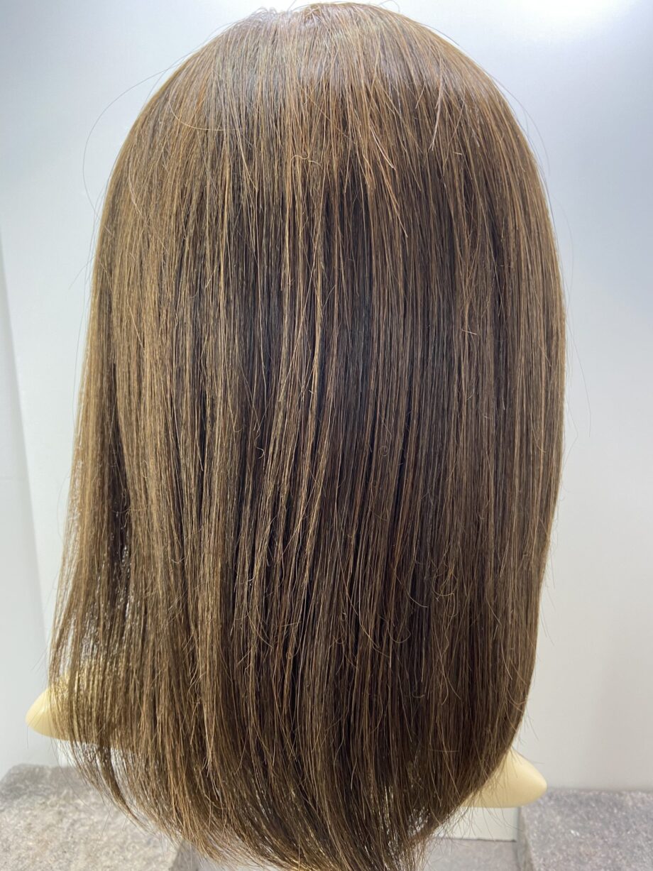 Ginger Brown long straight wig. Brls73