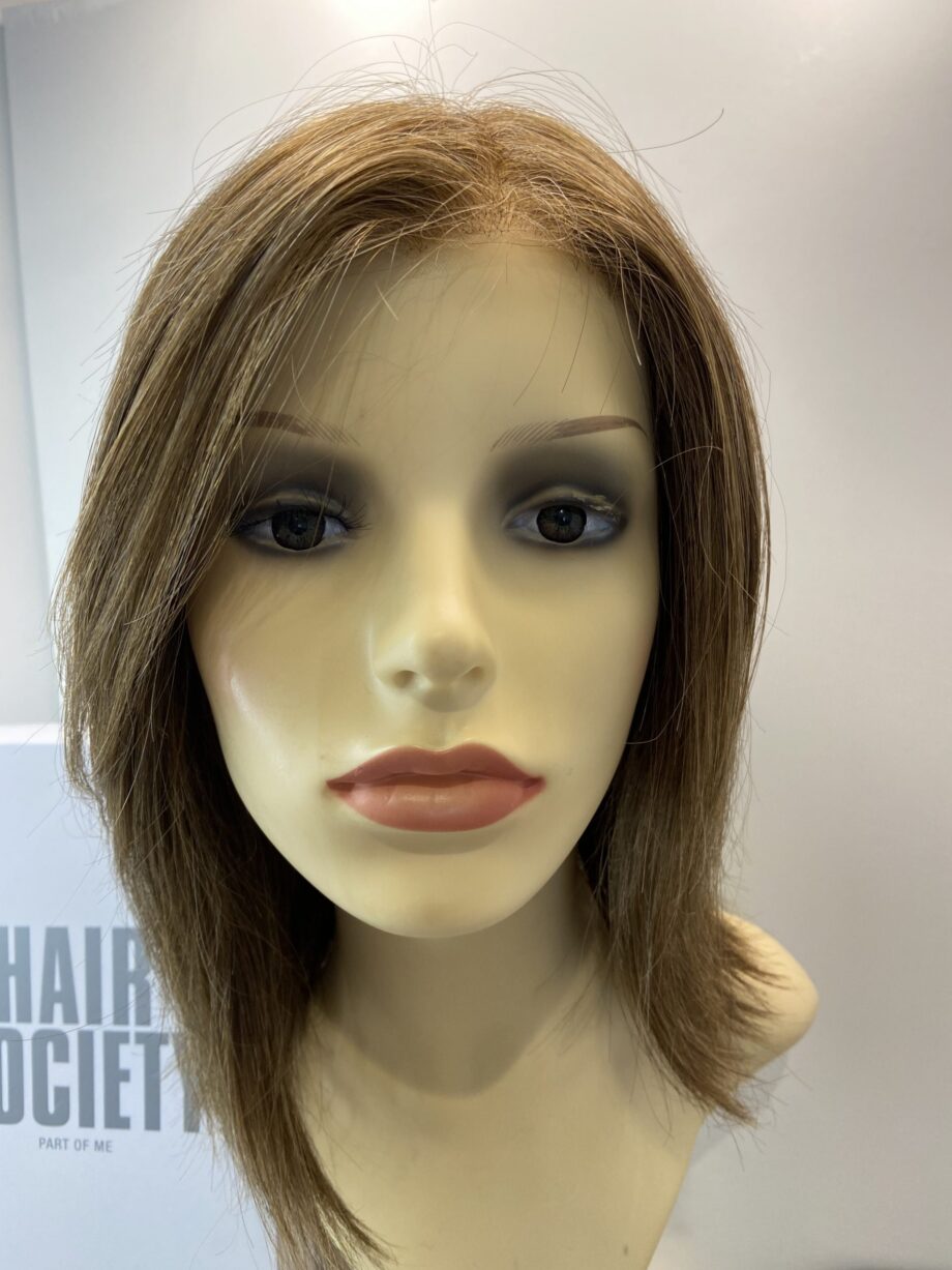Brown long soft cap straight wig. Bbrls155