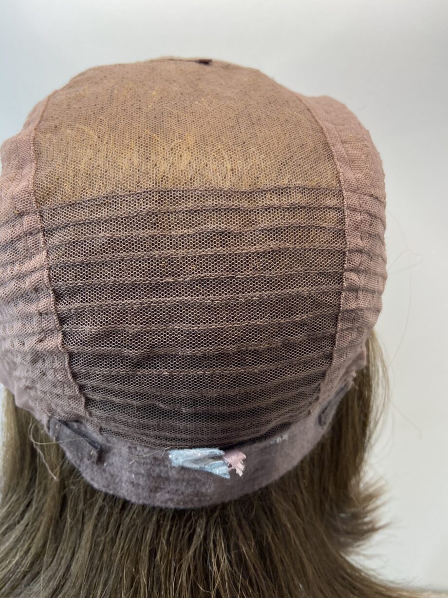 Brown long soft cap straight wig. Bbrls155