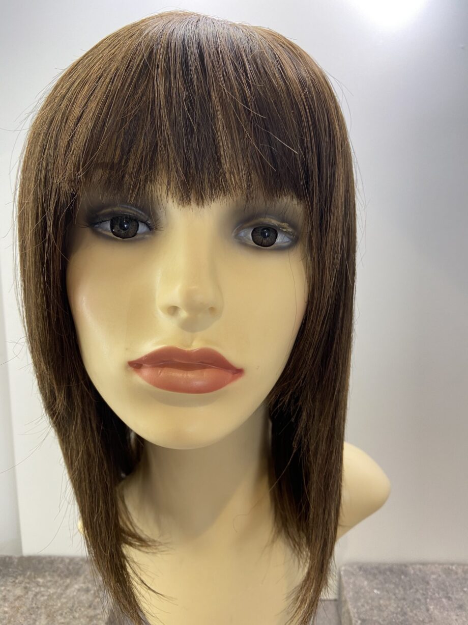 Ginger Brown long straight wig. Brls73