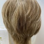 Gold Blonde short highlighted wig. Bblms176
