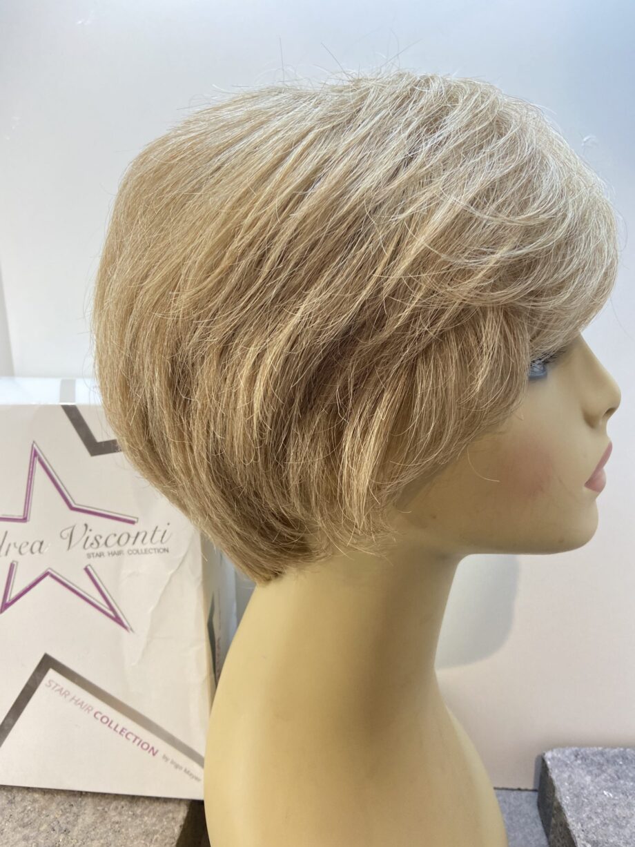 Shiny soft cap blonde short. Bblss165
