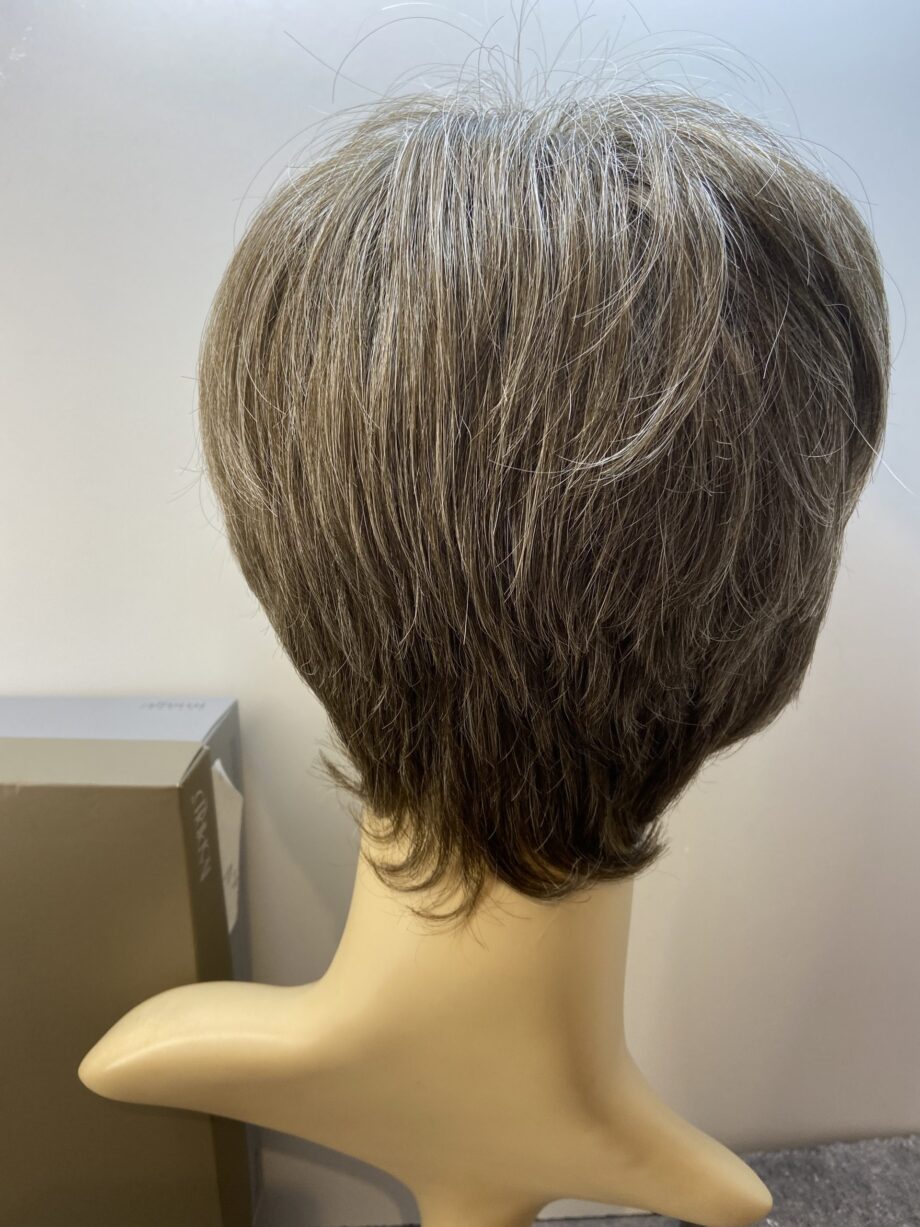 Grey soft cap short wig. Bgsw164